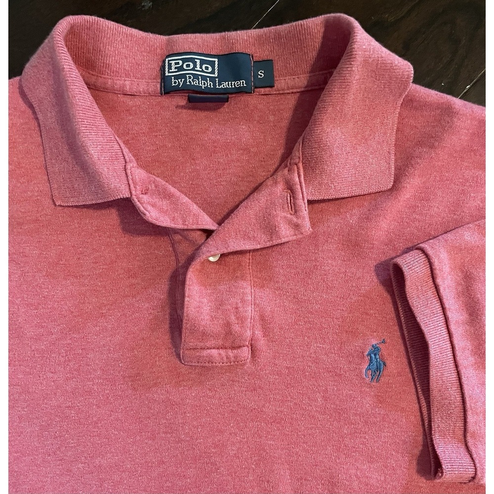 Polo Ralph Lauren Polo Shirt Men Small Pink Short Sleeve Golf Preppy Classic
